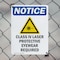Signmission Radiation & Laser Sign, 10 in H x 7 in W, Plastic, Rectangle OS-2PACK-NS-P-710-V-10605 - alternate 3
